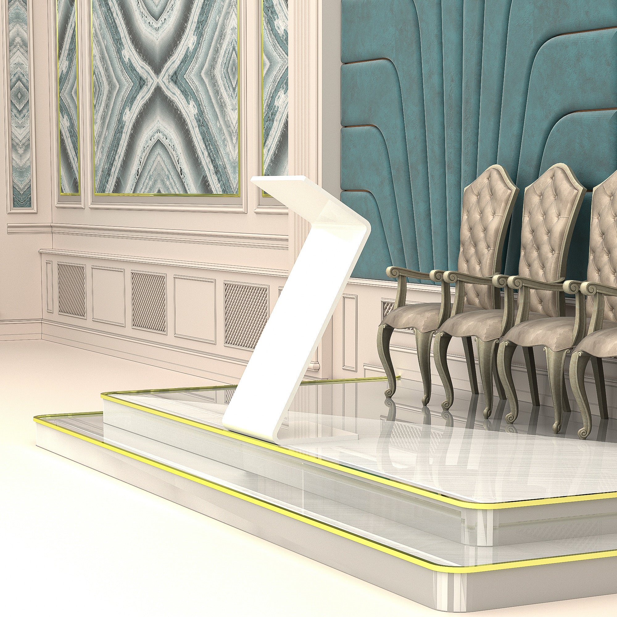 Minimalist Acrylic Podium